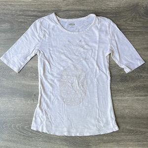 Old Navy Pineapple Shirt, rose gold